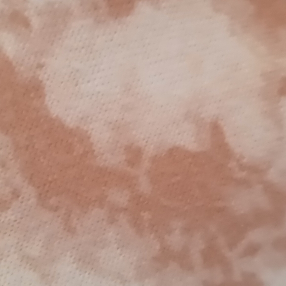 WALLPAPHER BNWT WOMEN'S PINK TIE TYE LONG SLEEVE SHIRT W CRISS CROSS BACK SZ S - Picture 6 of 13